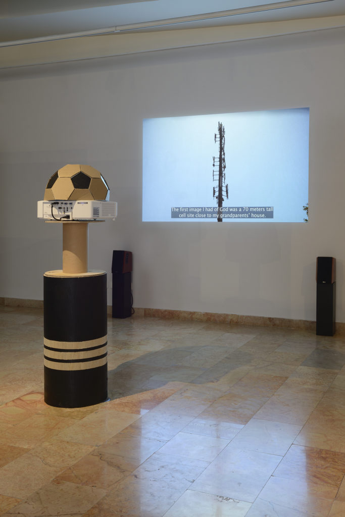 I installation view, sculpture and video