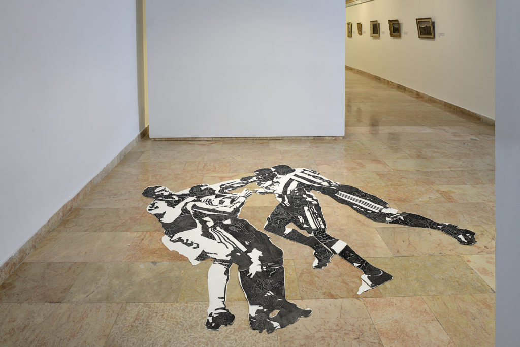 canvas cutout, installation view